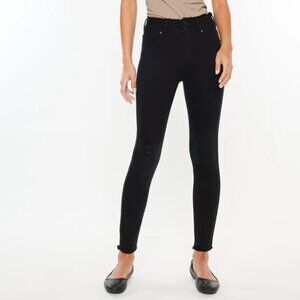 KanCan: Danica High Rise Ankle Skinny Jeans - Black